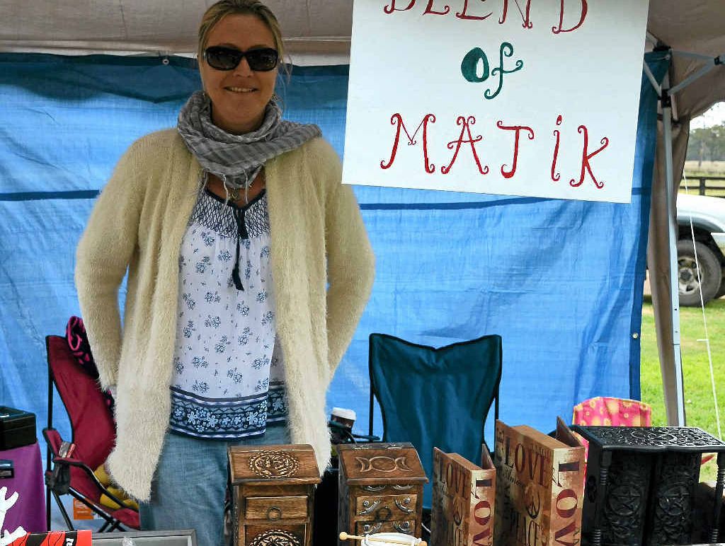 Stallholder Amanda Batterham. Stallholder Amanda Batterham.